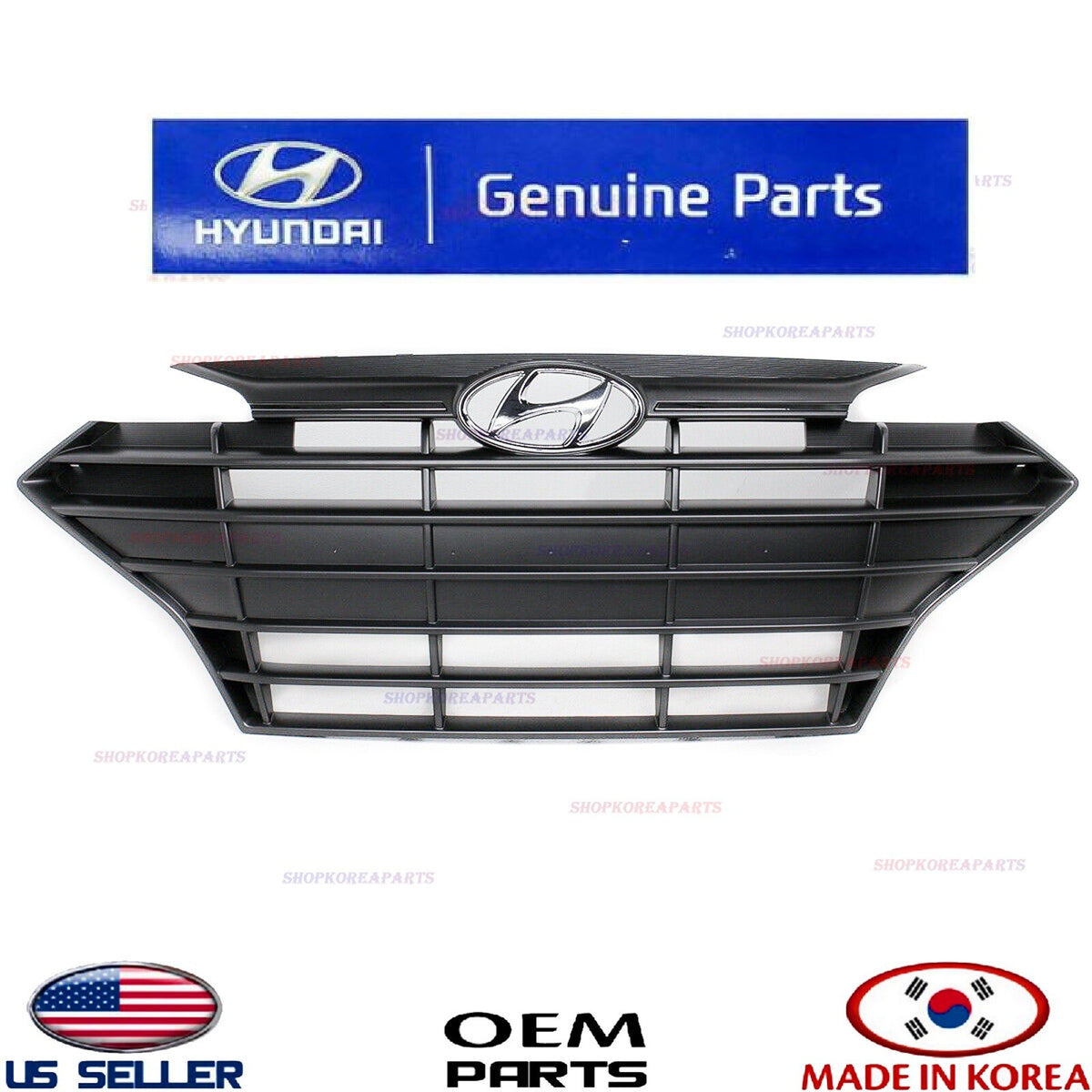 FRONT RADIATOR GRILLE w/ Emblem ⭐OEM GENUINE⭐ ELANTRA SEDAN 2019-2020