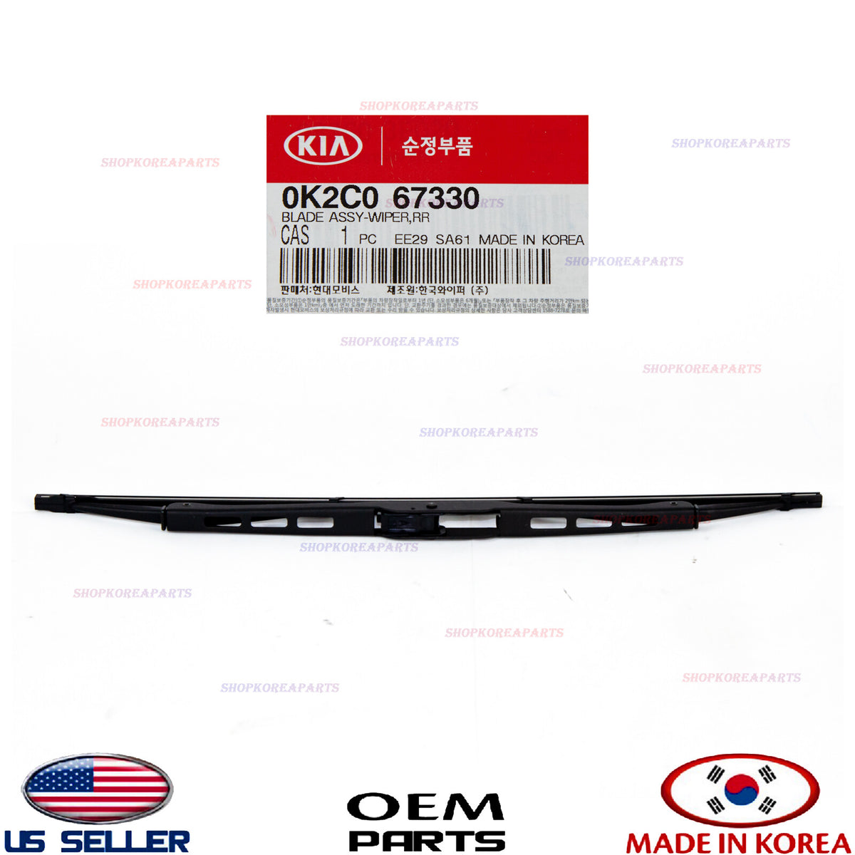 BLADE ASSY WIPER REAR WINDOW GLASS GENUINE! RIO 01-05 SORENTO 2003-09 0K2C067330