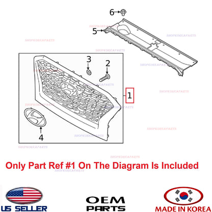 GENUINE Front Bumper Center Radiator Grille OEM PALISADE Calligraphy 2020-2022