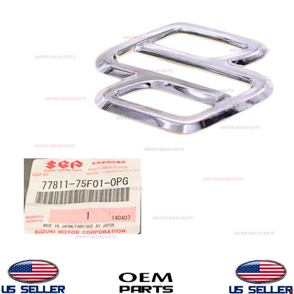 GENUINE OEM Front Grille "S" Emblem Suzuki *See List 77811-75F01-0PG