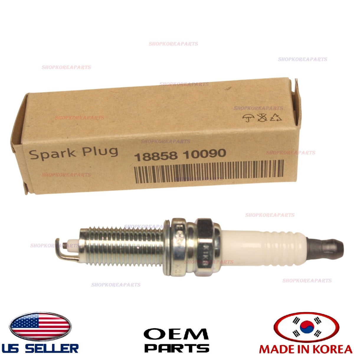 1pcs GENUINE OEM Spark Plug 2010-2011 Kia Soul 1.6L 18855-10090
