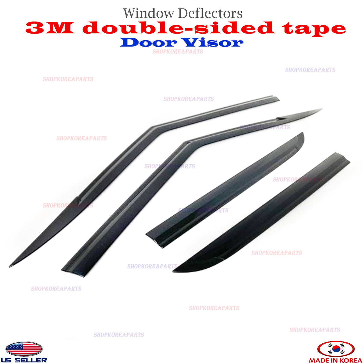 Door Visor Vent Shade Rain Window Guard 4pcs for 2021-2026 Chevrolet Trailblazer