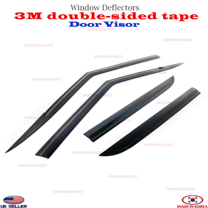 Door Visor Vent Shade Rain Window Guard 4pcs for 2021-2026 Chevrolet Trailblazer