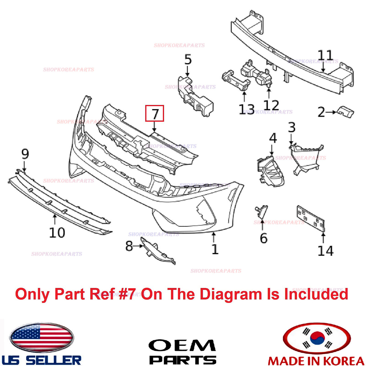 GENUINE Cover Grille Upper Radiator Sight Shield ⭐OEM⭐ KIA K5 2021-2024
