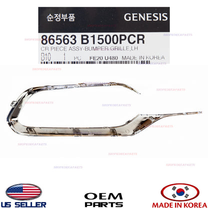 GENUINE Front Bumper Lower Chrome Molding LEFT Driver Side ⭐ GENESIS G80 2018-20