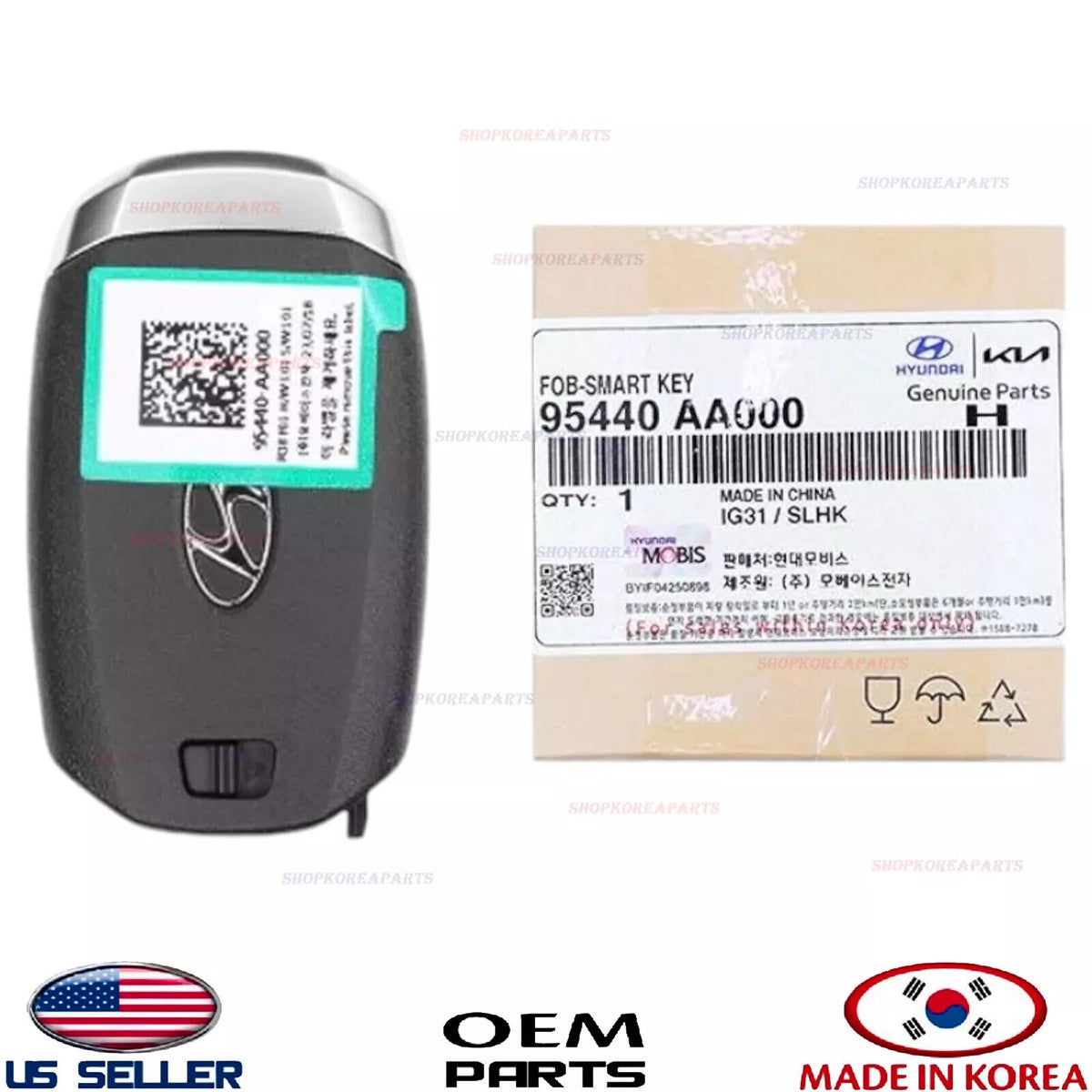 GENUINE Fob Smart Key Remote Control Blanking OEM Hyundai Elantra 2021-2023