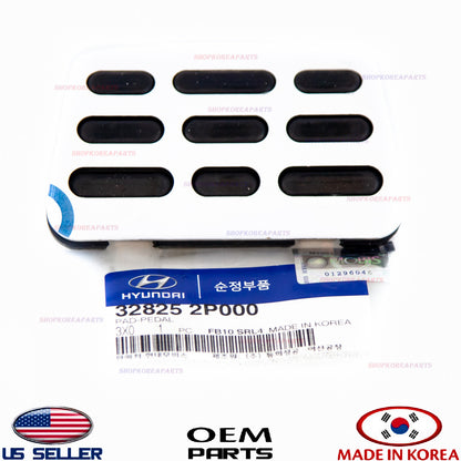 GENUINE Aluminum Brake Pedal Pad Сover A/T OEM Kia Hyundai *See Compatibility