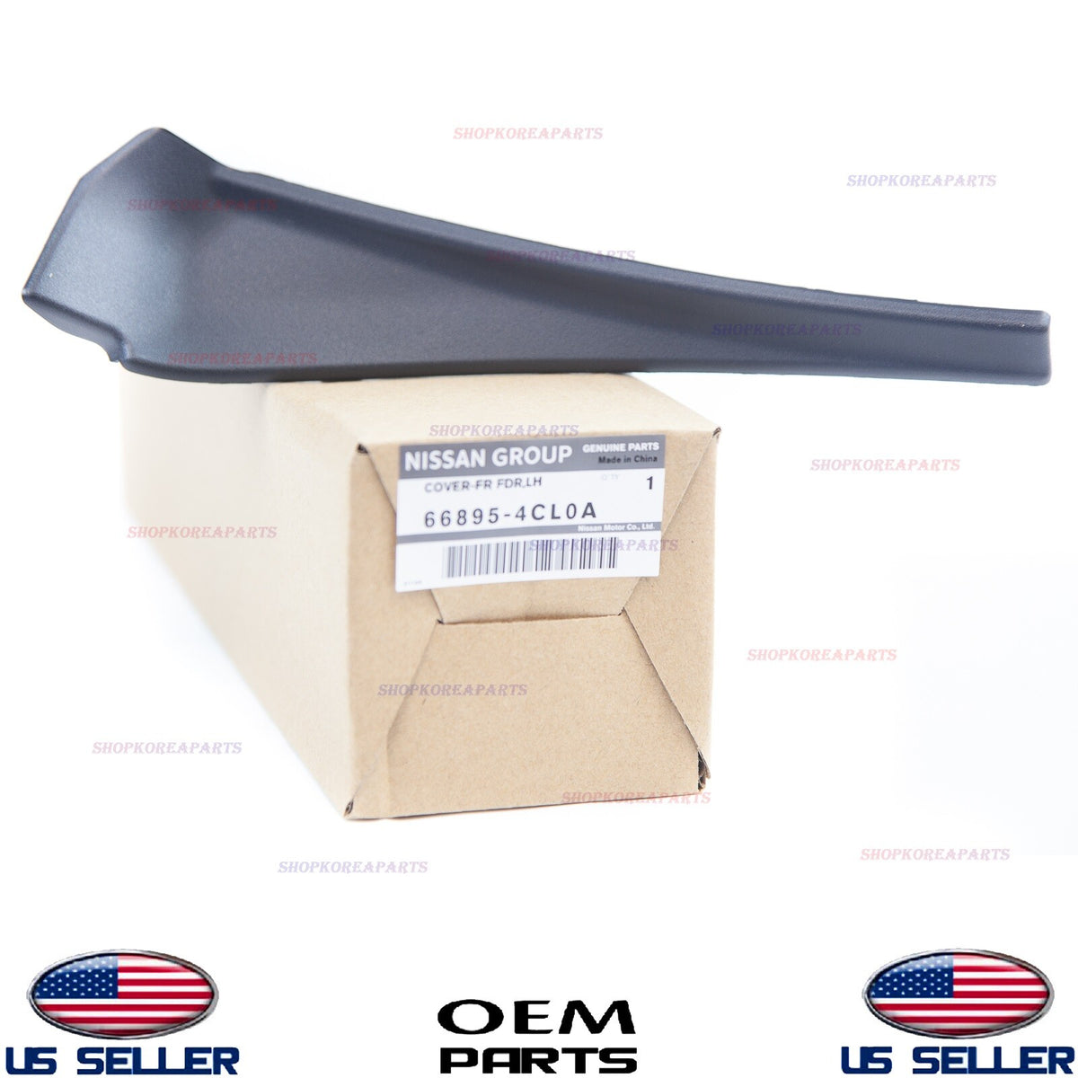 GENUINE Fender Outer Extension Trim Cowl Front Left Driver Side OEM Rogue 14-20