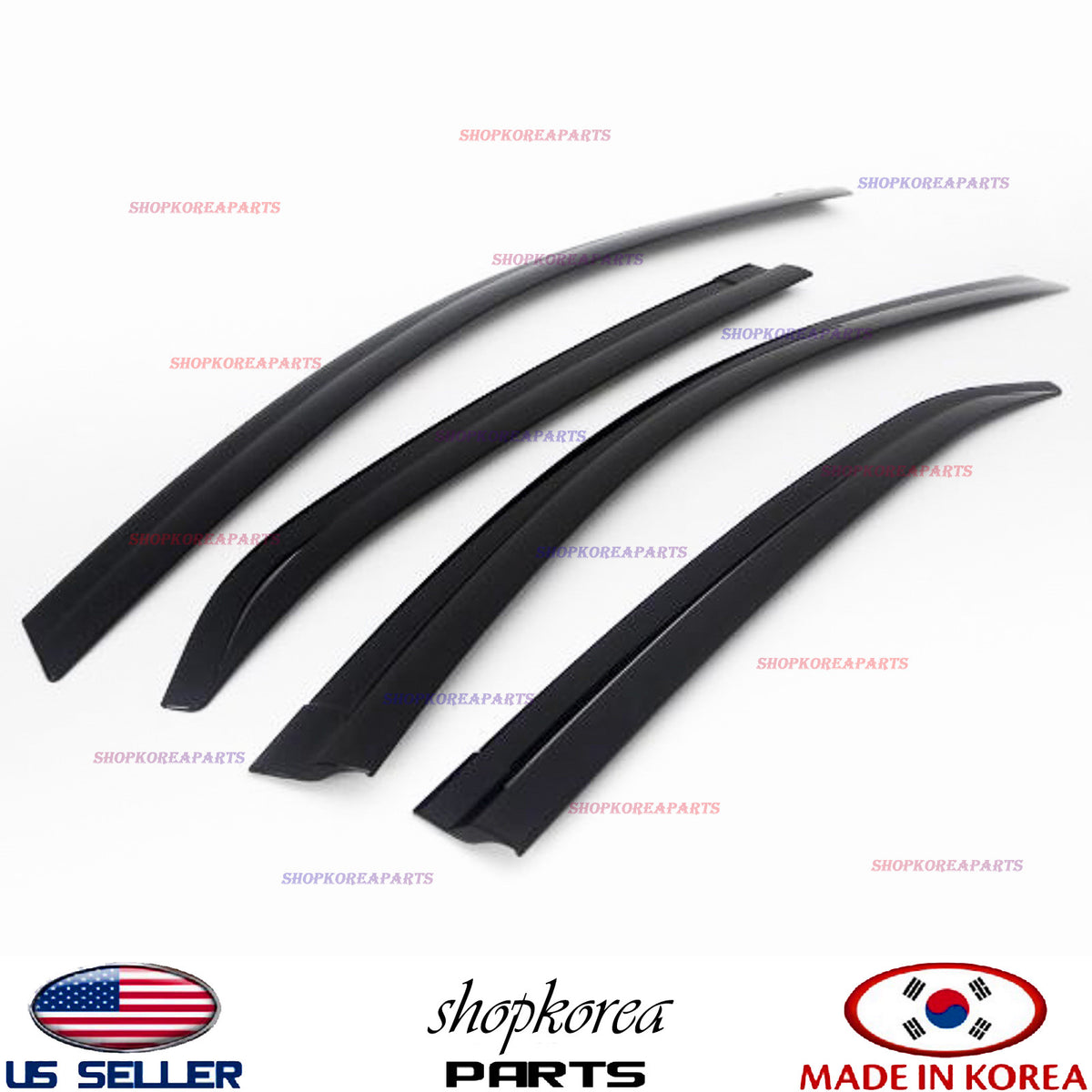 3m TAPE SMOKED DOOR VISOR WINDOW VENT DEFLECTOR fits TOYOTA COROLLA 2016-2019