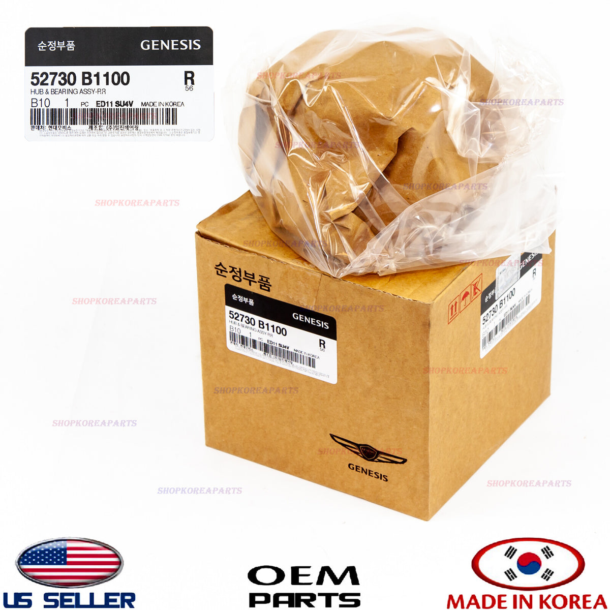 GENUINE OEM Rear Wheel Hub & Bearing Assy 2017–2020 Genesis G80 52730B1100