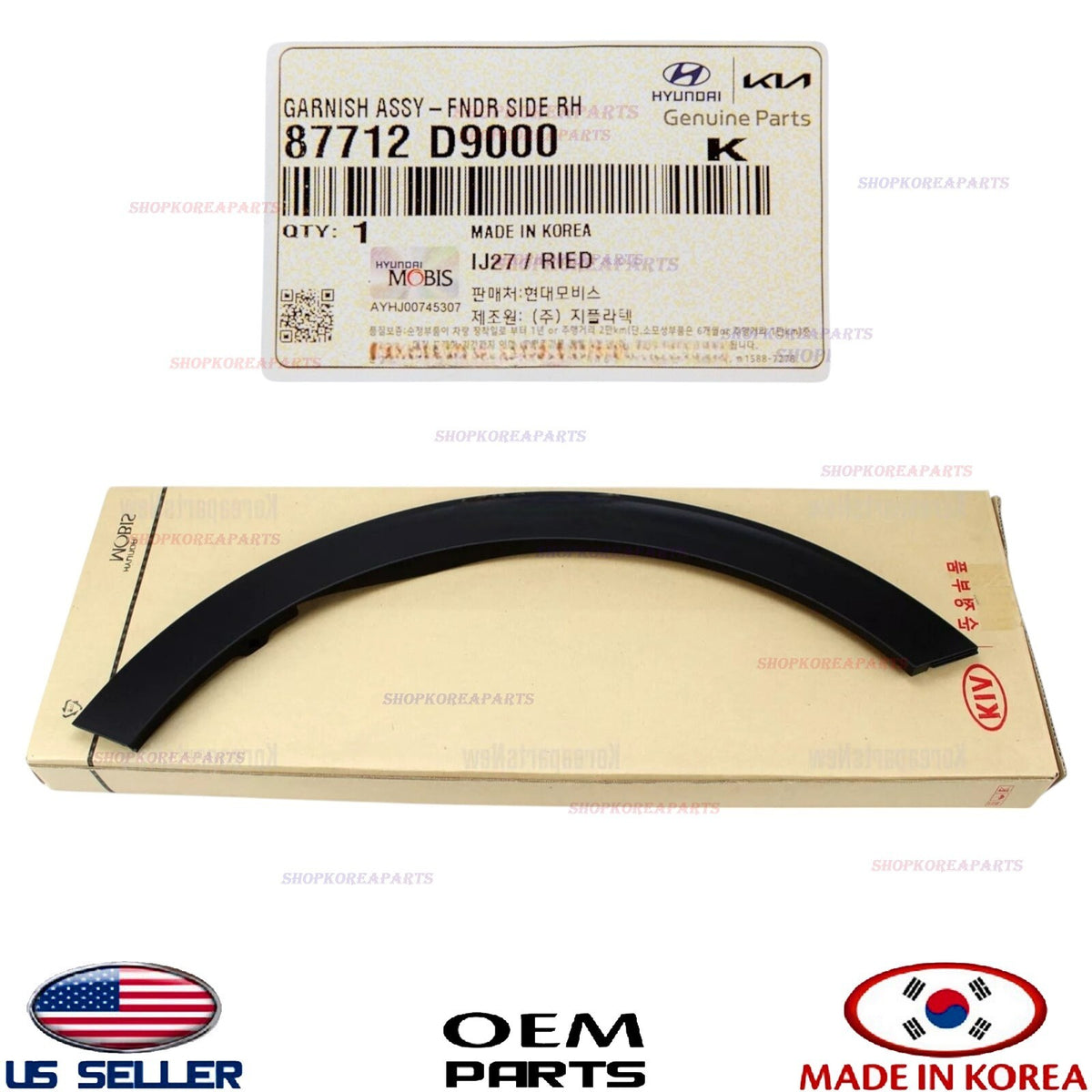 GENUINE Front Fender Wheel Molding RIGHT Passenger Side ⭐ Kia Sportage 2017-2022