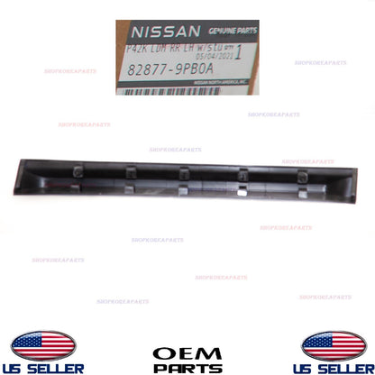 GENUINE Rear LEFT Door Lower Moulding Black Driver Side OEM PATHFINDER 2016-2019