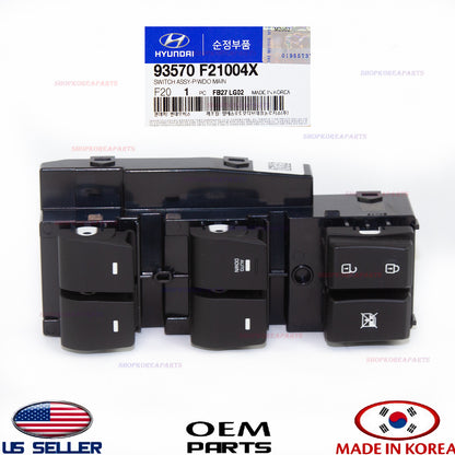 GENUINE Power Window Main Switch Driver Door ⭐OEM⭐ Elantra 2017-2020 *AUTO DOWN