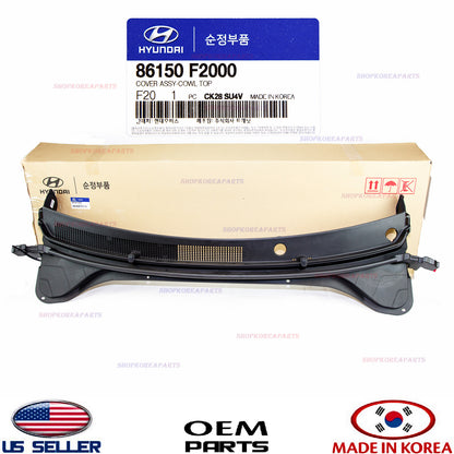 GENUINE Cowl Top Panel Vent Windshield Wiper Motor Cover OEM Elantra 2017-2018