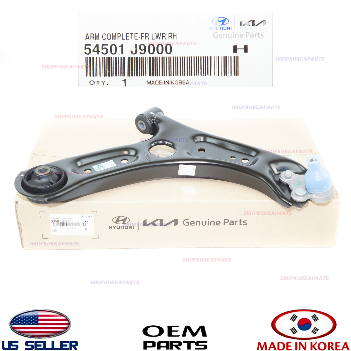 GENUINE Front Lower Control Arm RIGHT Passenger Side OEM⭐ HYUNDAI KONA 2018-2023