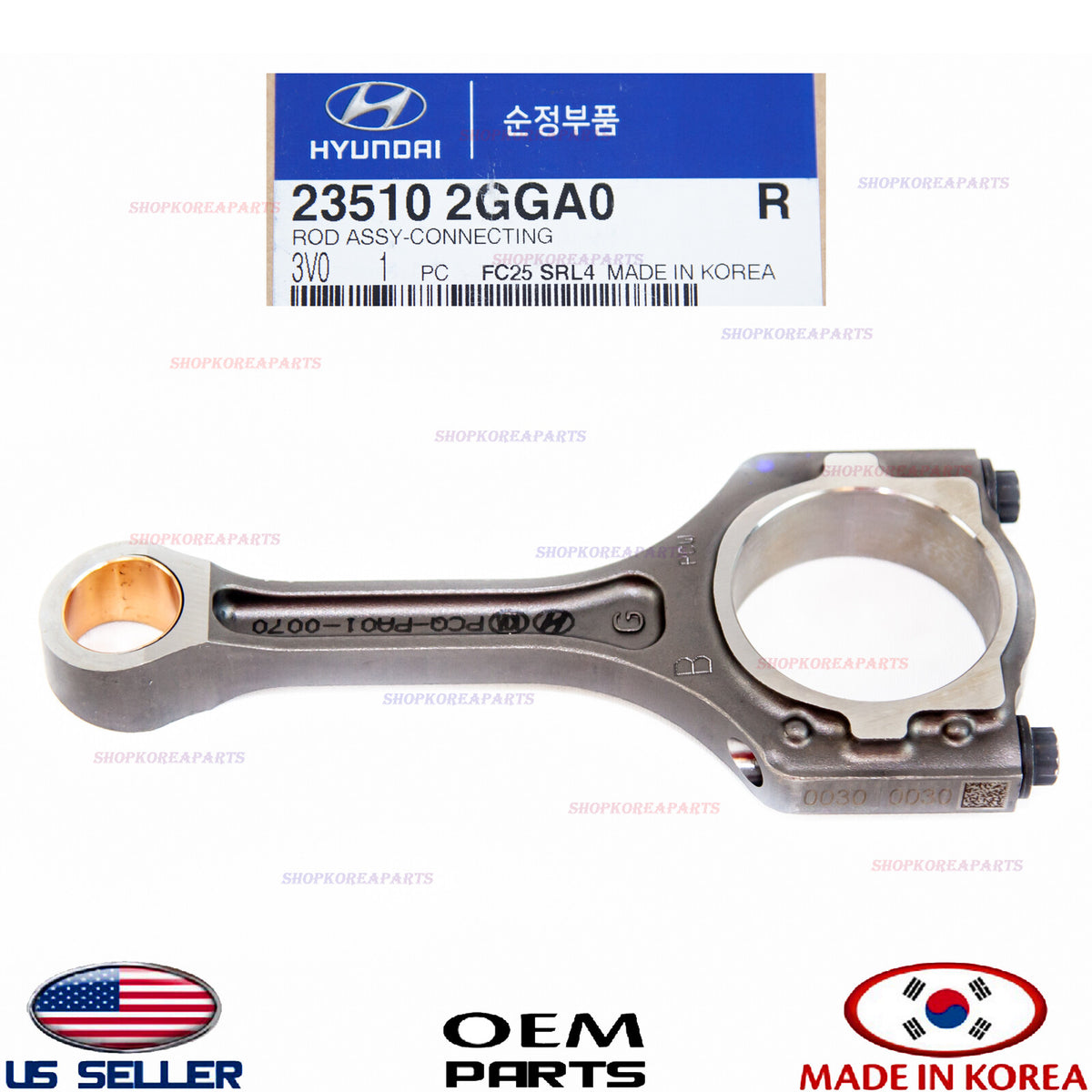 GENUINE Connecting Rod OEM Various HYUNDAI KIA 2.4L 2011-2020 *See compatibility