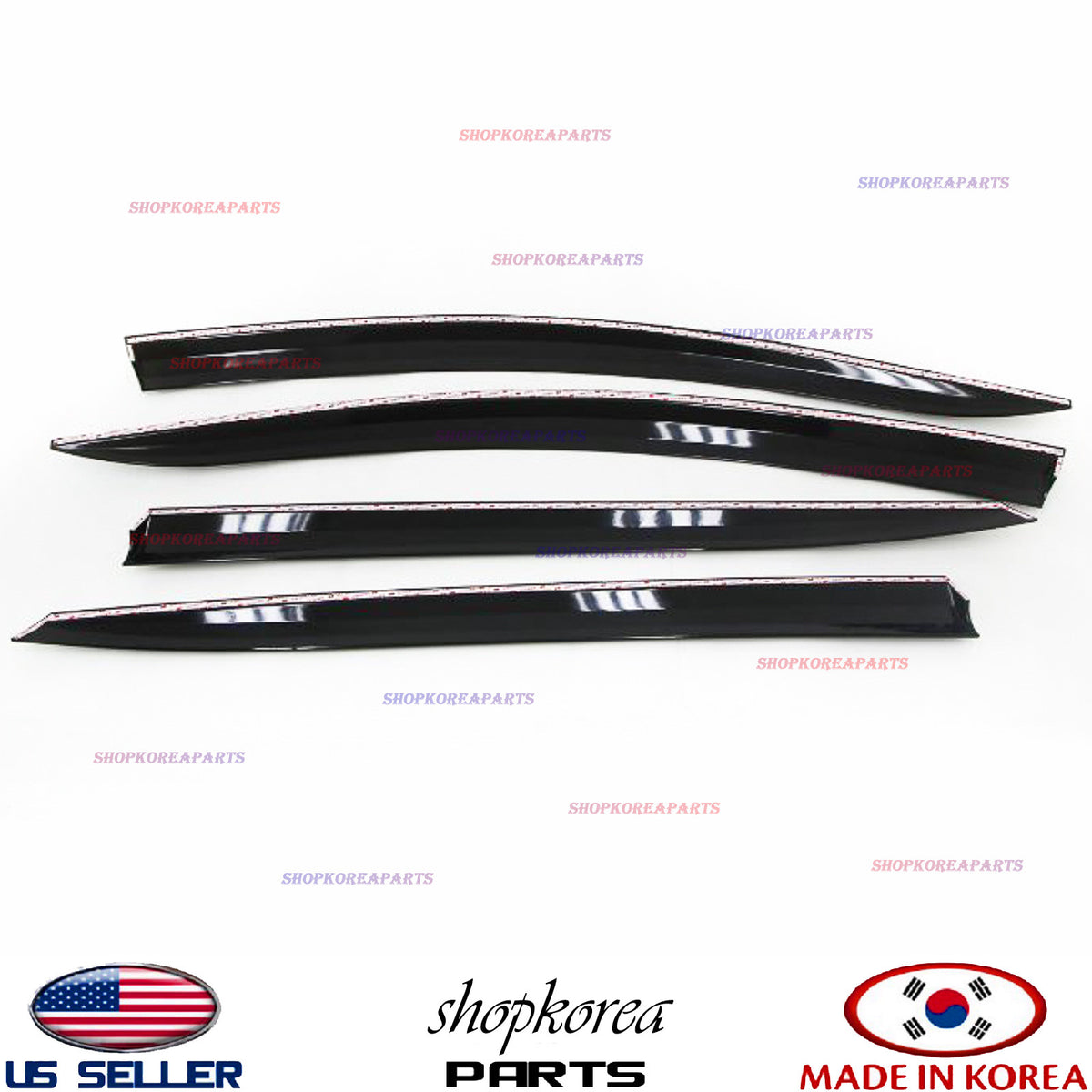 SMOKED DOOR VISOR WINDOW SUN WIND VENT DEFLECTOR fits KIA OPTIMA 2011-2015
