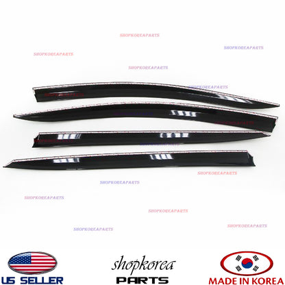 SMOKED DOOR VISOR WINDOW SUN WIND VENT DEFLECTOR fits KIA OPTIMA 2011-2015