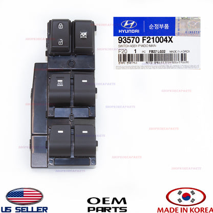 GENUINE Power Window Main Switch Driver Door ⭐OEM⭐ Elantra 2017-2020 *AUTO DOWN