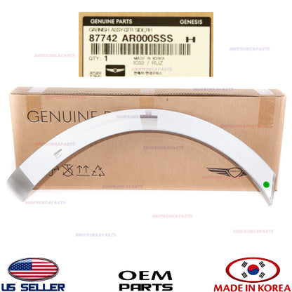 GENUINE Silver Rear Fender Wheel Molding RIGHT Passenger GV70 non Sport 2022-26