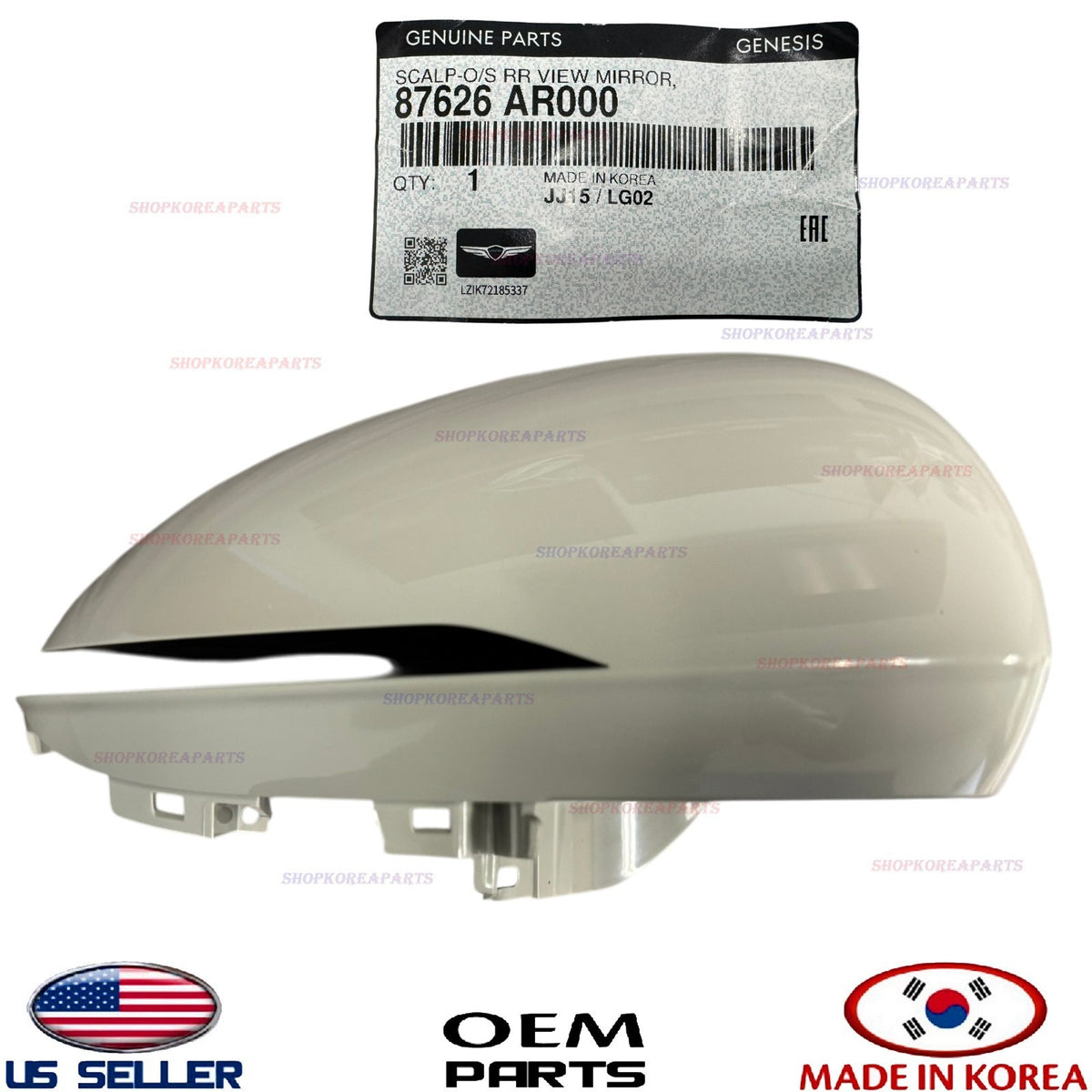 GENUINE OEM RIGHT Passenger Side Mirror Cover Cap 2022-2026 Genesis GV70