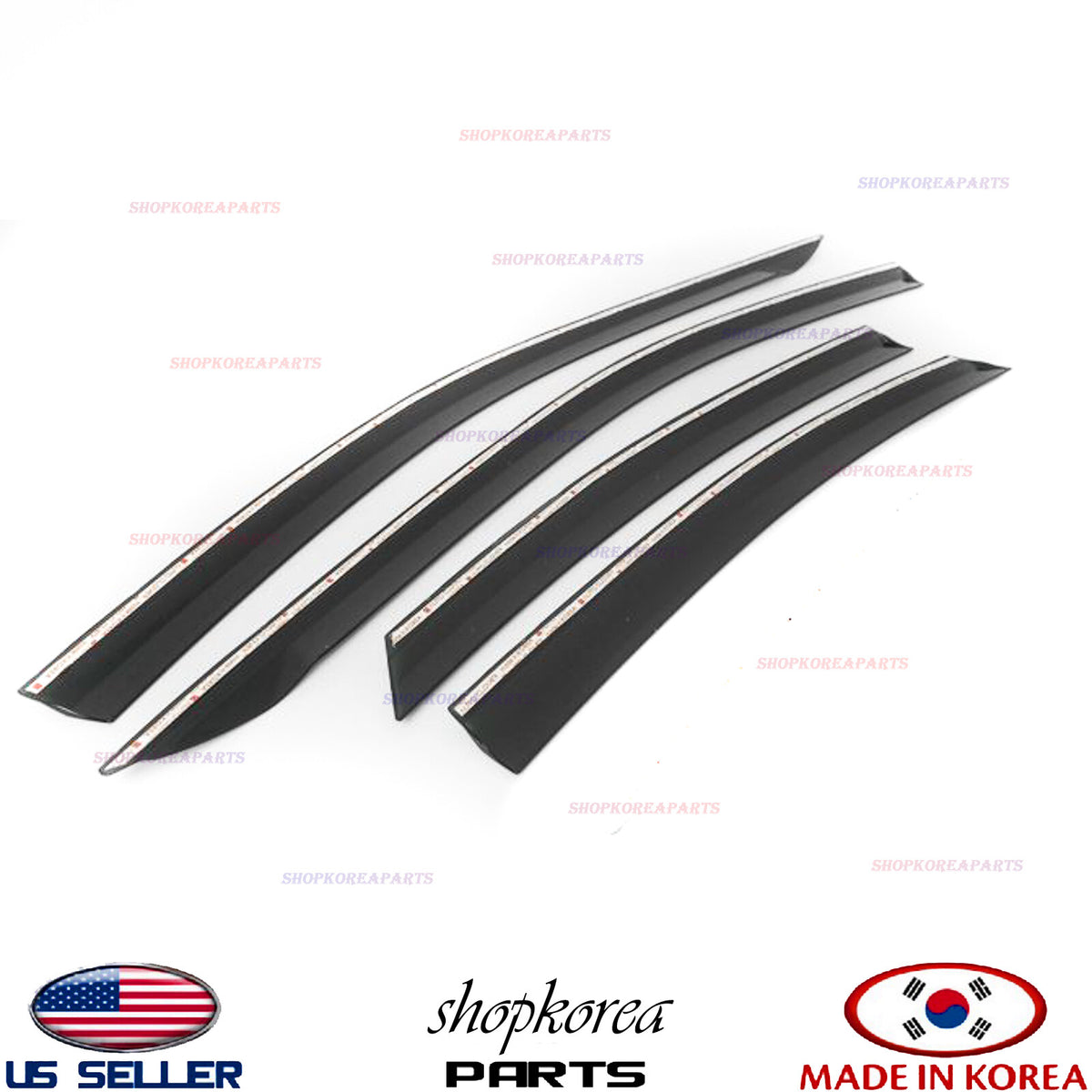 Window Wind Deflector Door Visor Rain Sun Guard Vent 6pc for 2019-2024 Kia Forte