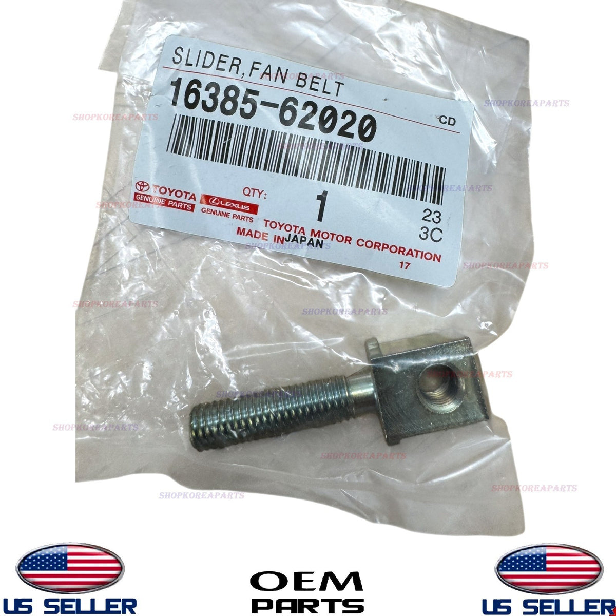 GENUINE Fan Belt Bolt Slider Toyota 1994-2005 3.4L V6 5VZFE 16385-62020