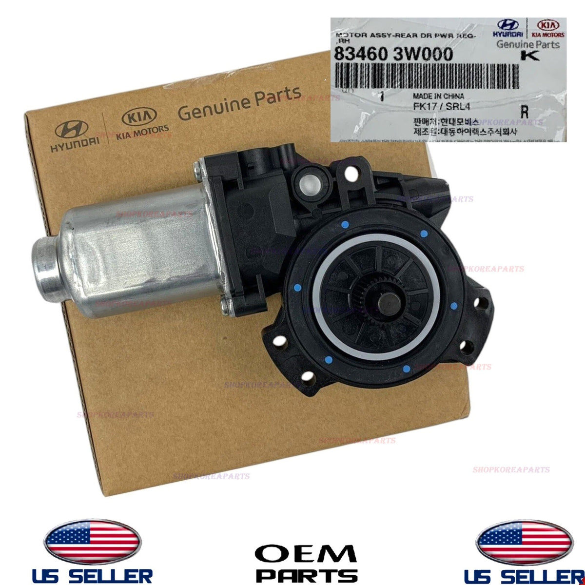 GENUINE OEM Motor Power Window Rear RIGHT Passenger 2011-2016 Kia Sportage
