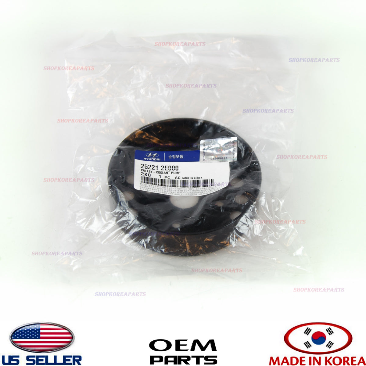 Water Pump Pulley ⭐GENUINE⭐ ELANTRA TUCSON SOUL FORTE KONA VELOSTER 252212E000