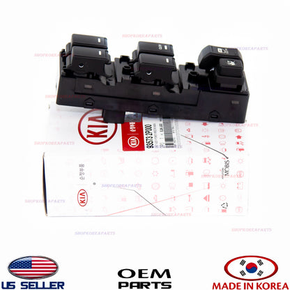OEM FRONT DOOR left DRIVER SIDE POWER WINDOW SWITCH "AUTO" KIA SORENTO 2011-2015