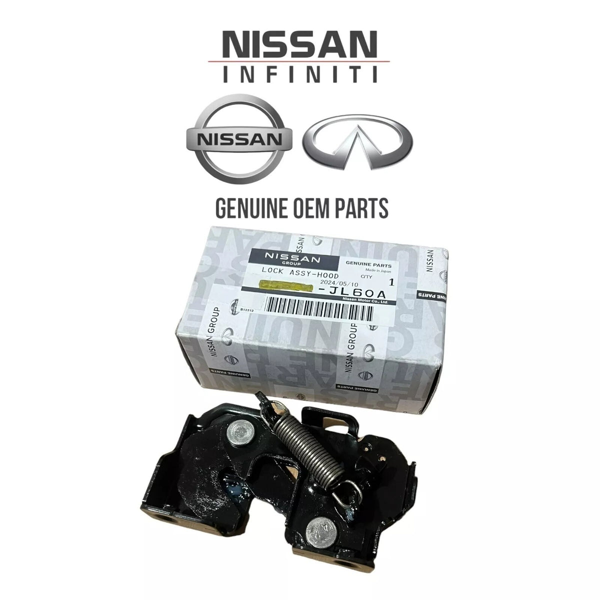 GENUINE Hood Lock Latch LEFT Driver Side⭐OEM⭐ NISSAN INFINITI *See compatibility