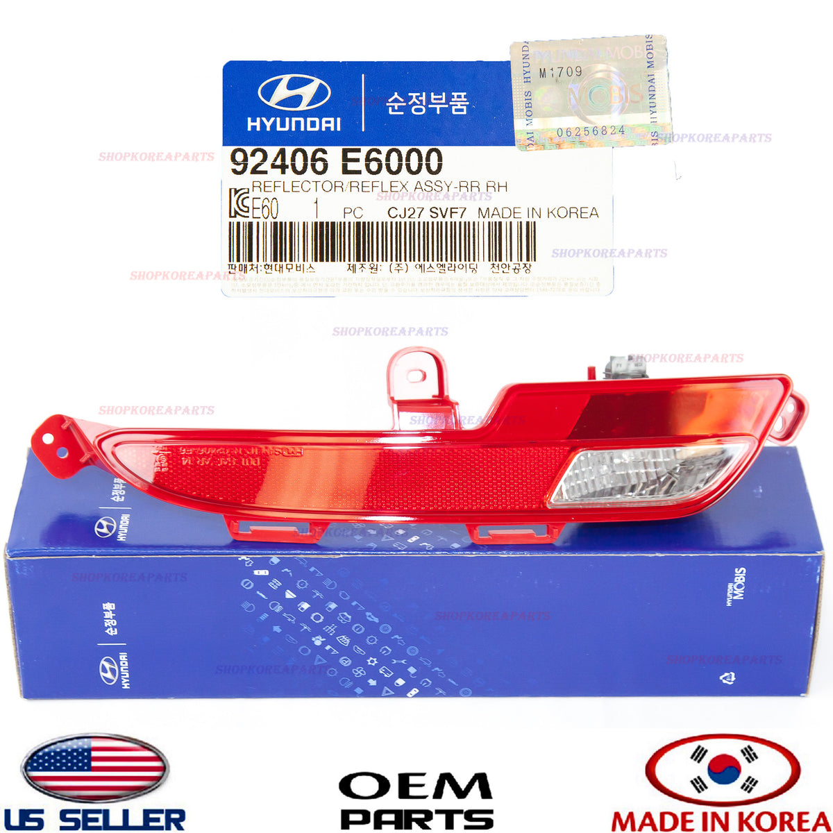 GENUINE Reflector Rear Right Passenger Side OEM Sonata Hybrid PLUG-IN 2016-2017