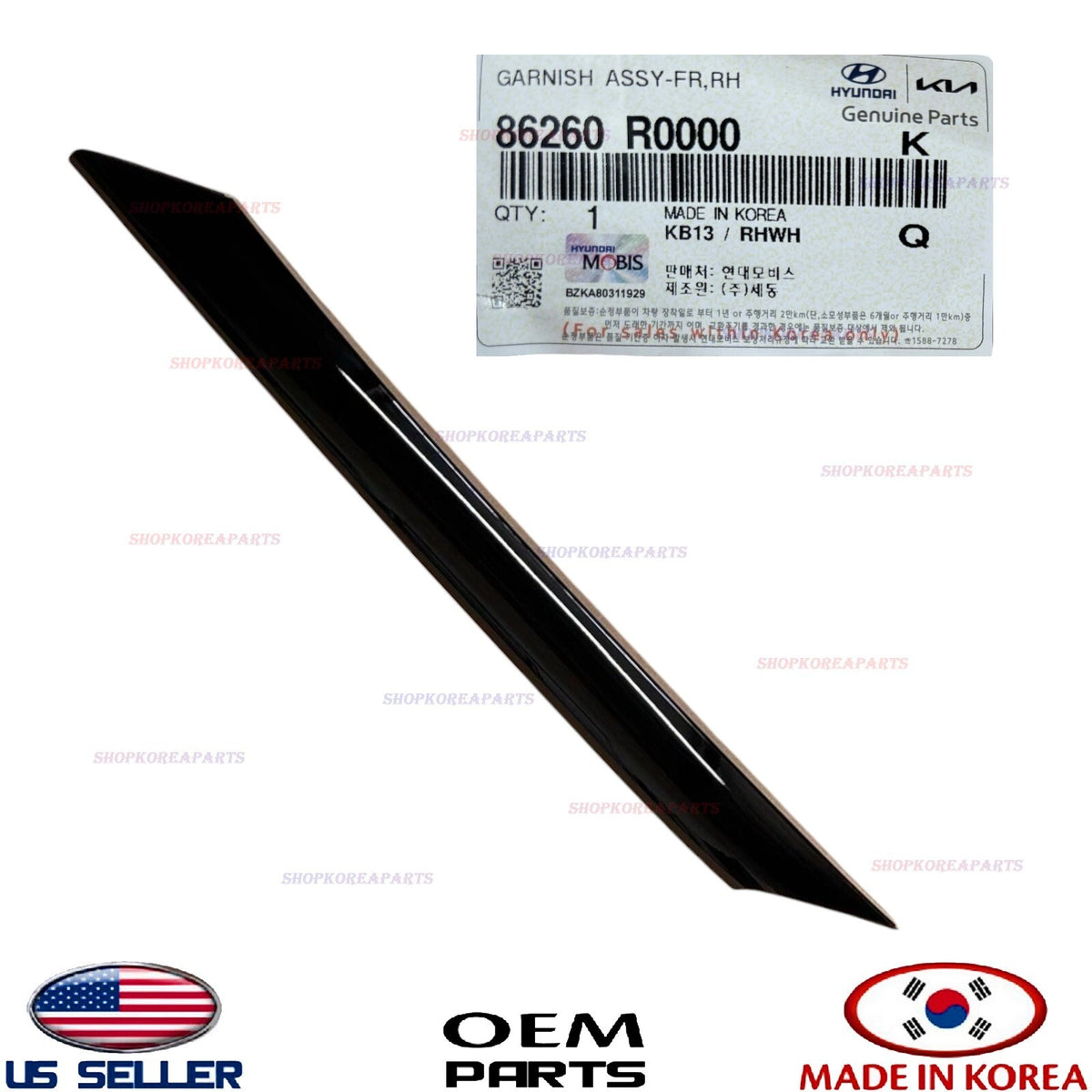 GENUINE Windshield Trim Pillar Molding RIGHT Passenger Side OEM Carnival 2022-26