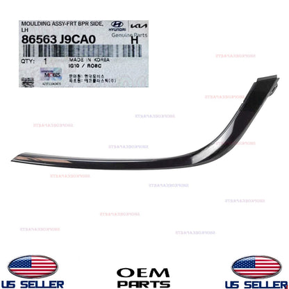 GENUINE OEM Front Bumper Headlight Molding Black LEFT Driver Hyundai Kona 22-23