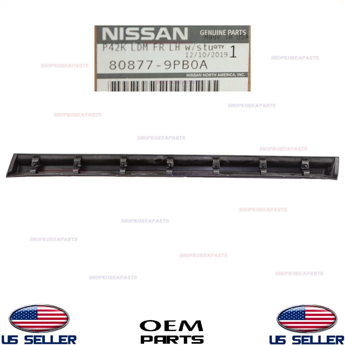 GENUINE Front LEFT Door Lower Moulding Black Driver Side OEM PATHFINDER 2016-19
