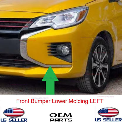 GENUINE Front Bumper Lower Molding LEFT Driver ⭐OEM⭐ Mitsubishi Mirage 2021-2024