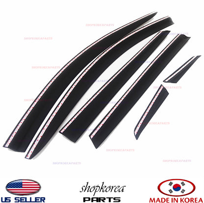 SMOKED DOOR VISOR WINDOW RAIN WIND VENT DEFLECTOR 6PCS fits KIA OPTIMA 2016-2020