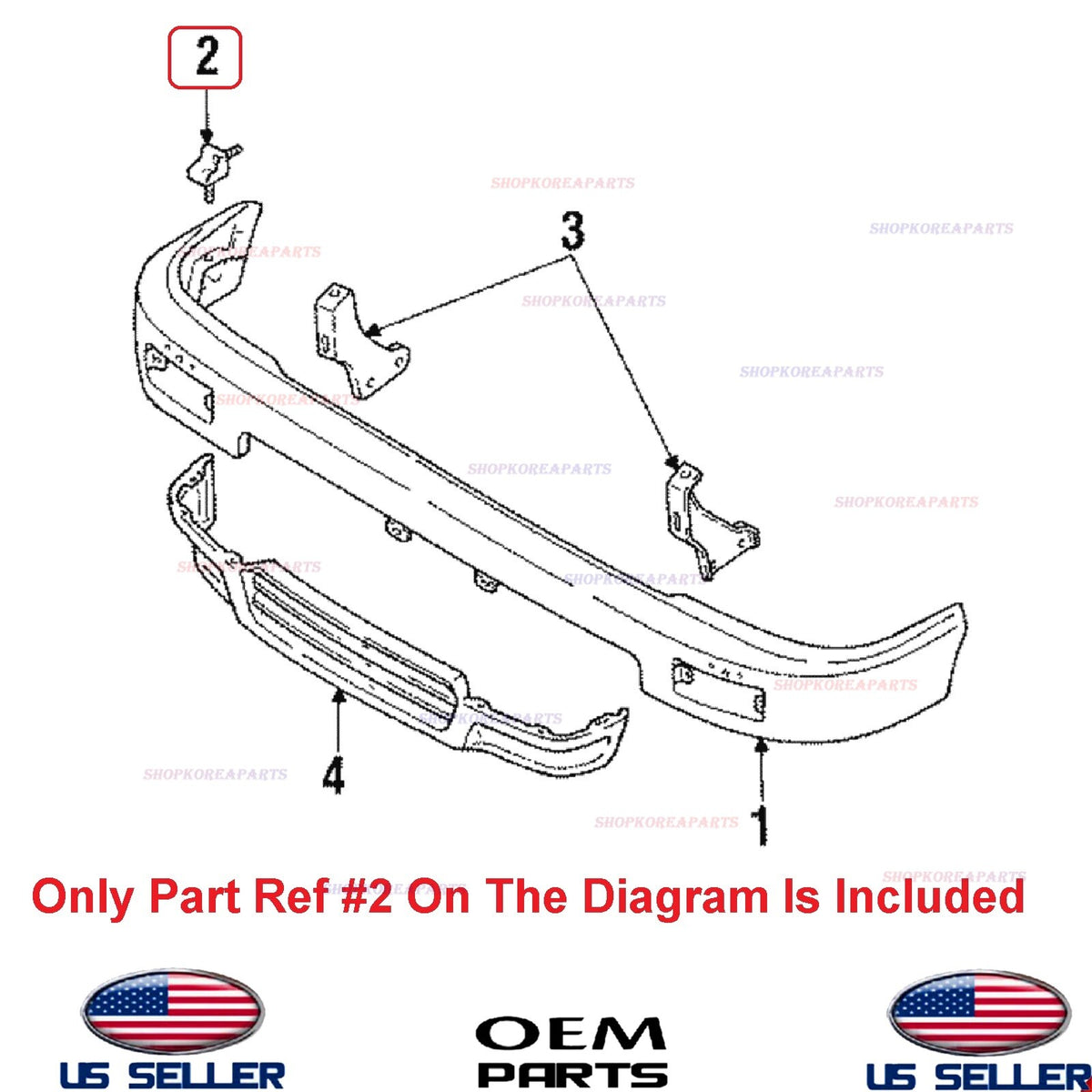 GENUINE OEM Front Bumper Side Mounting Bracket 1989-1995 Toyota *See List