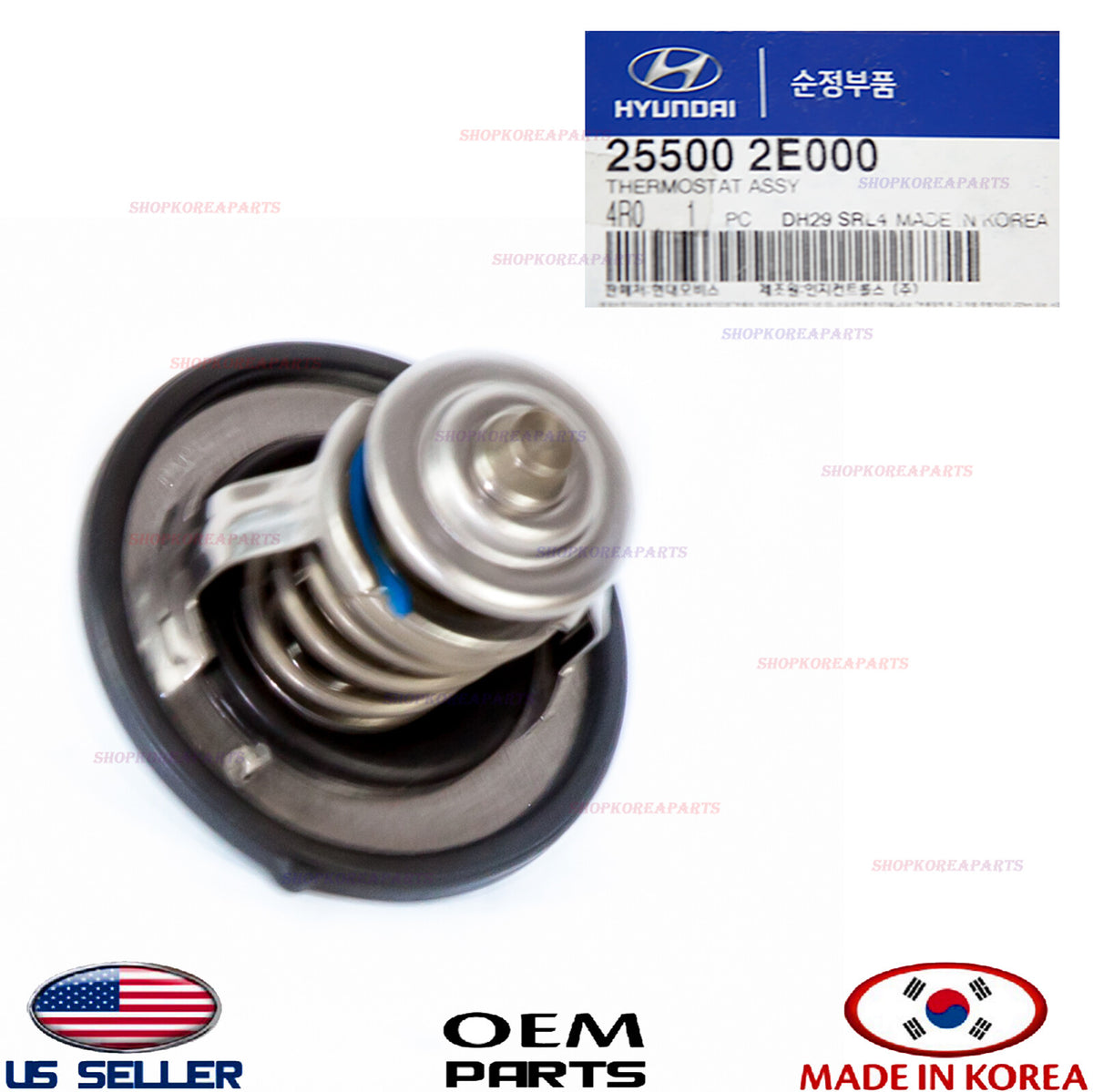 GENUINE Engine Coolant Thermostat ⭐OEM⭐ 1.8L 2.0L Hyundai Kia *See compatibility