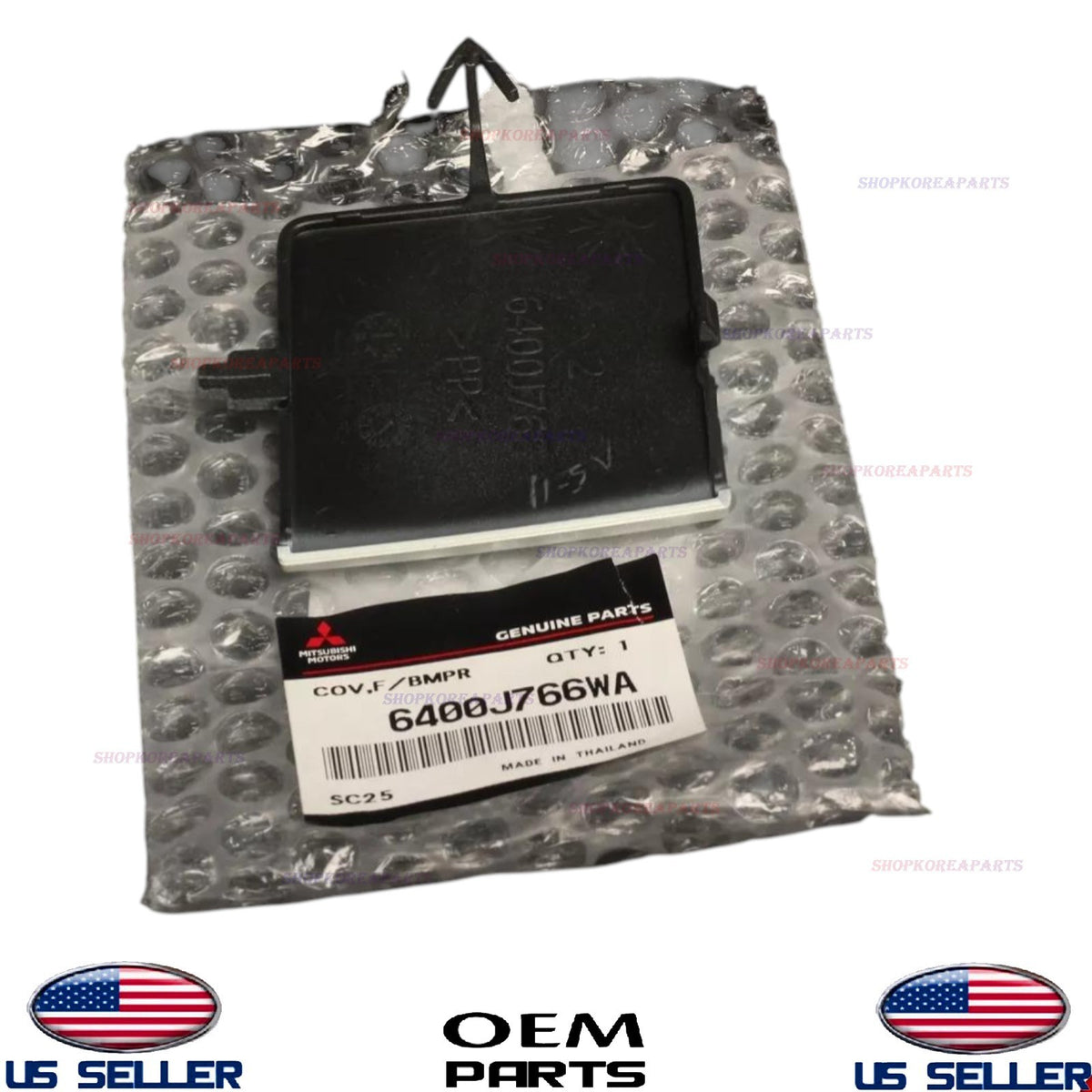 Front Bumper Tow Eye Hook Cap Cover WHITE ⭐OEM⭐ Mirage & Mirage G4 2021-2024