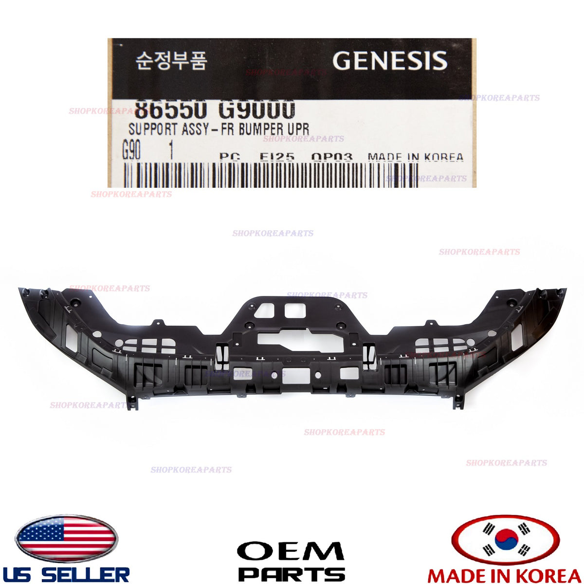 GENUINE Front Bumper Upper Support OEM Genesis G70 2019-2021 86550-G9000
