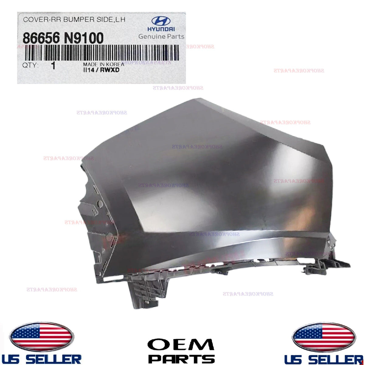 GENUINE OEM Rear Bumper Cover Left Driver Side 2022-2025 Hyundai Tucson 1.6L