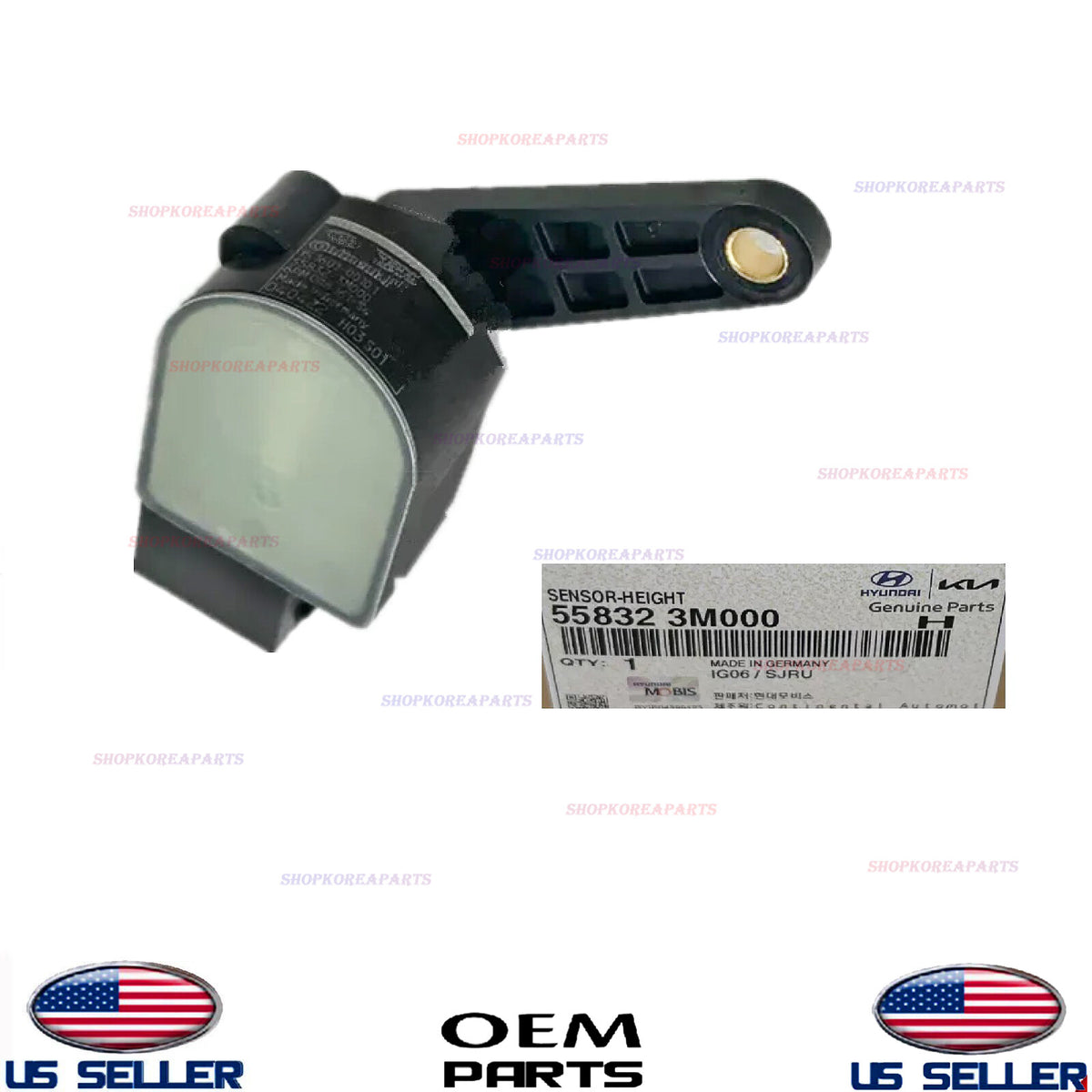 GENUINE OEM Height Sensor 2009-2016 Hyundai Genesis Equus 55832-3M000