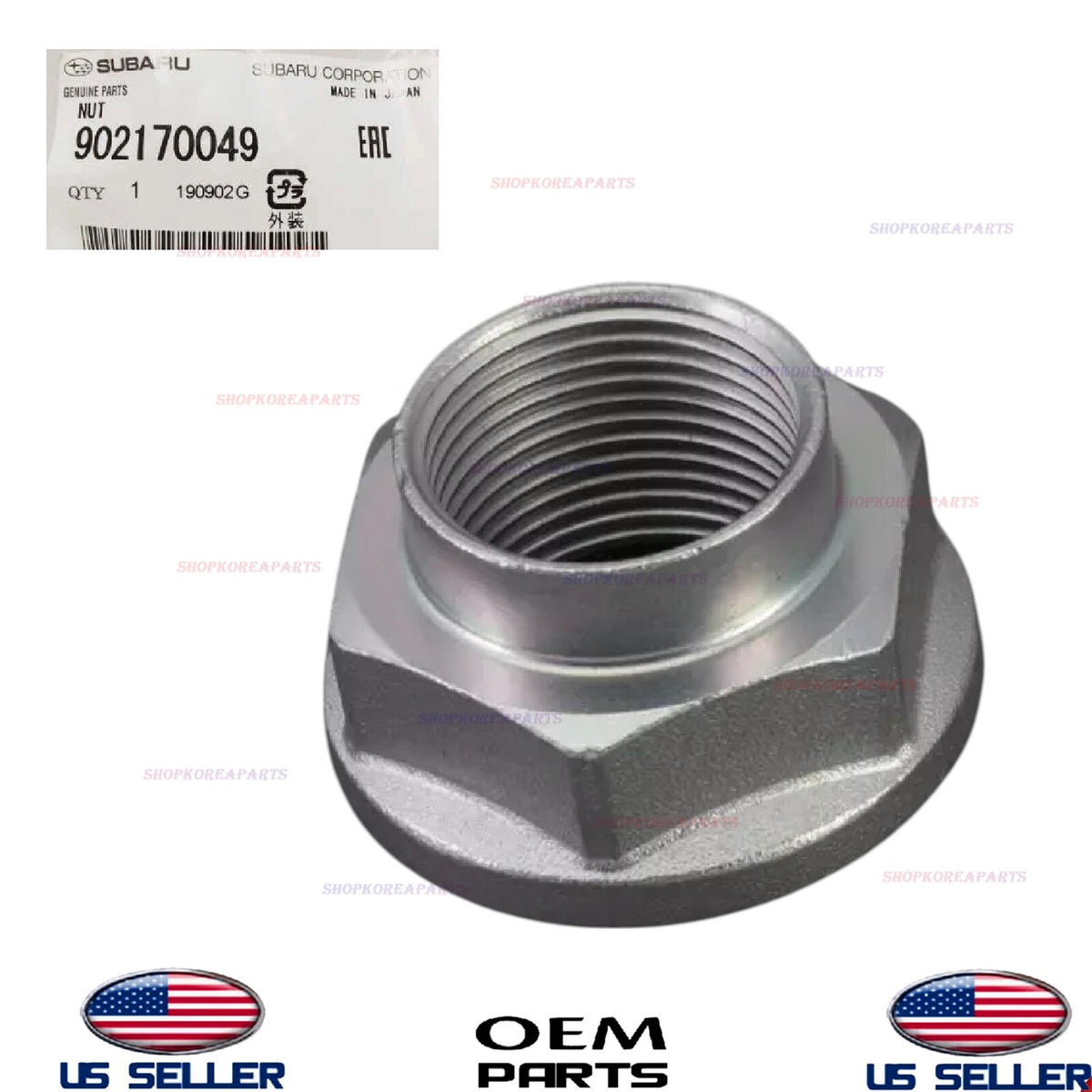 GENUINE OEM Front Axle Nut 2000-2025 Subaru Models 902170049