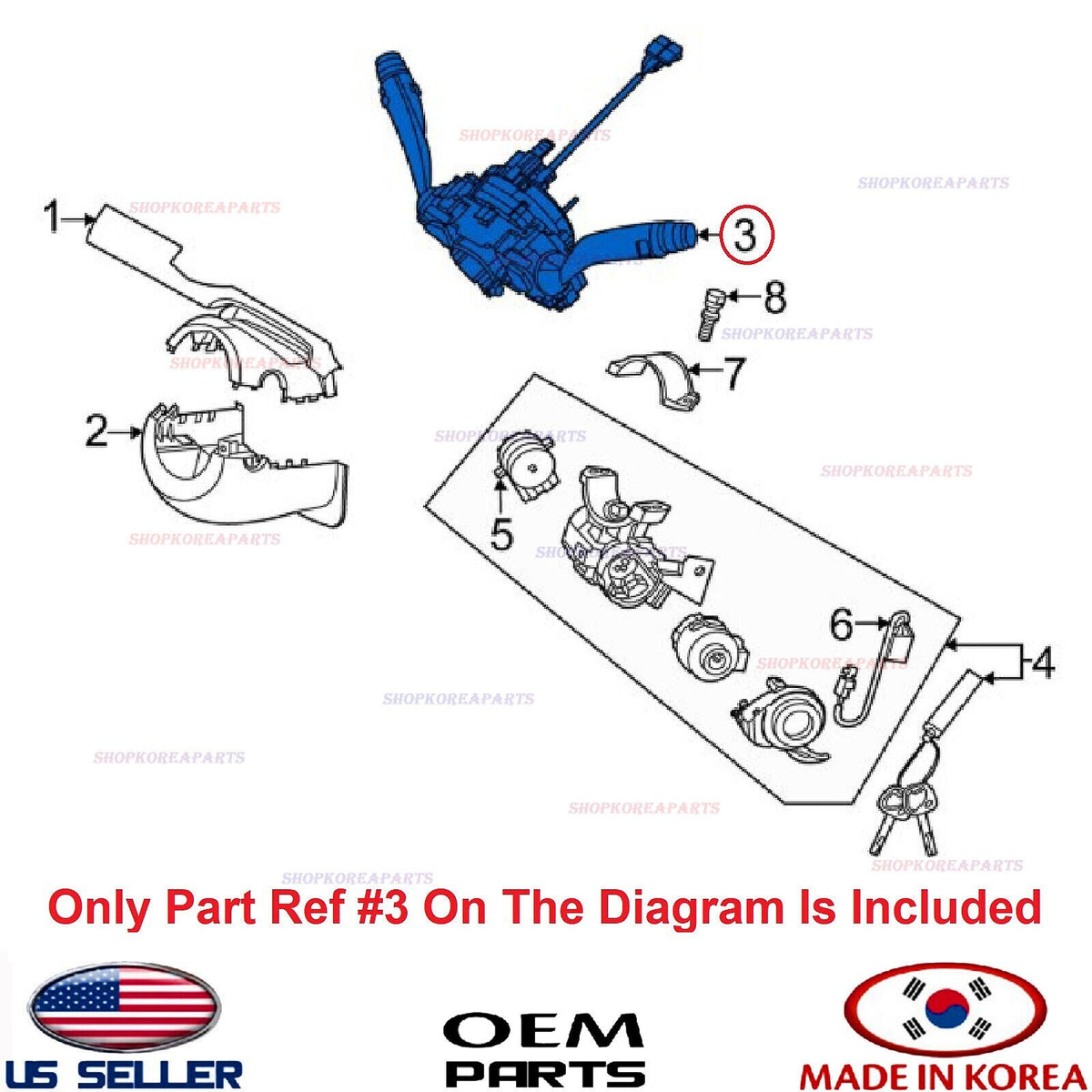 GENUINE Steering Column Combination Switch Multifunction ⭐ GV70 Sport 2022-2026