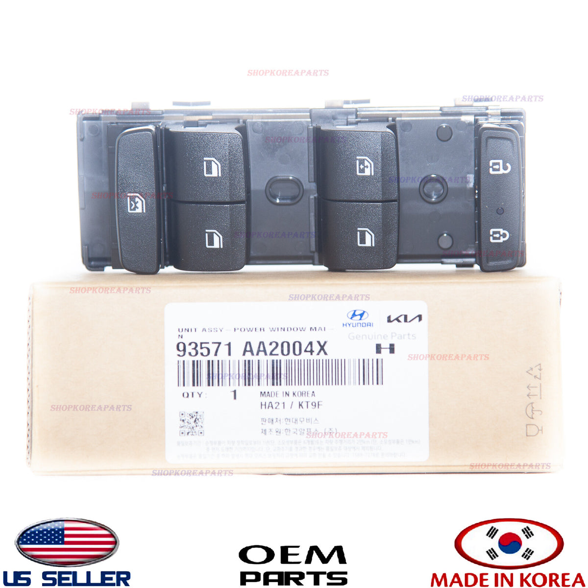 GENUINE Front Left Door Window Main Switch ⭐OEM⭐ Hyundai Elantra 2021-2023