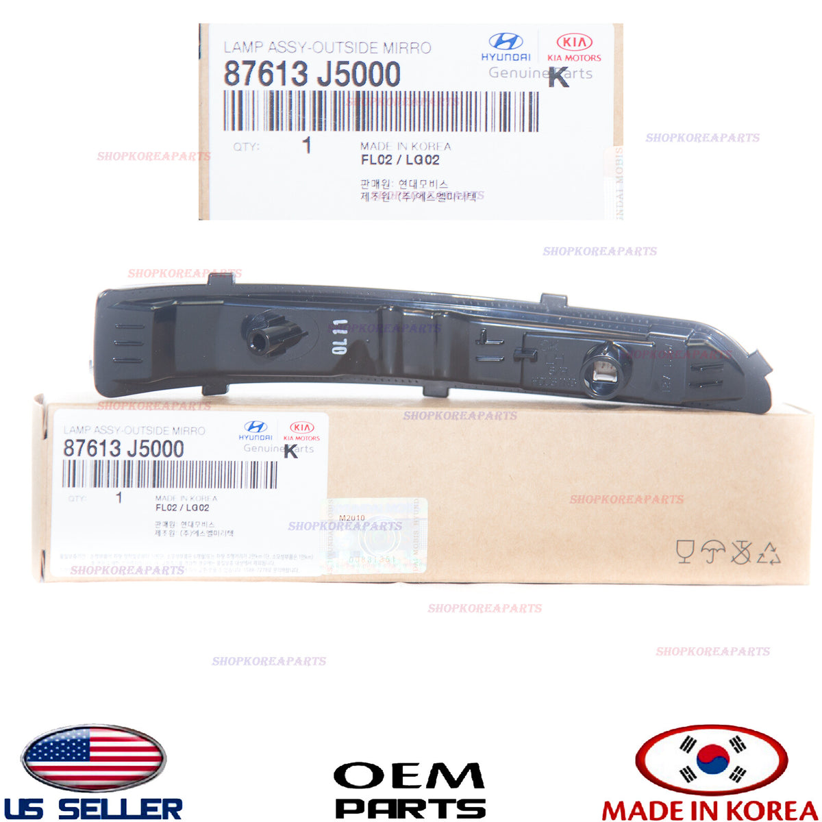 GENUINE Outside Mirror Turn Signal Lamp LEFT Driver Side ⭐OEM⭐ STINGER 2018-2023