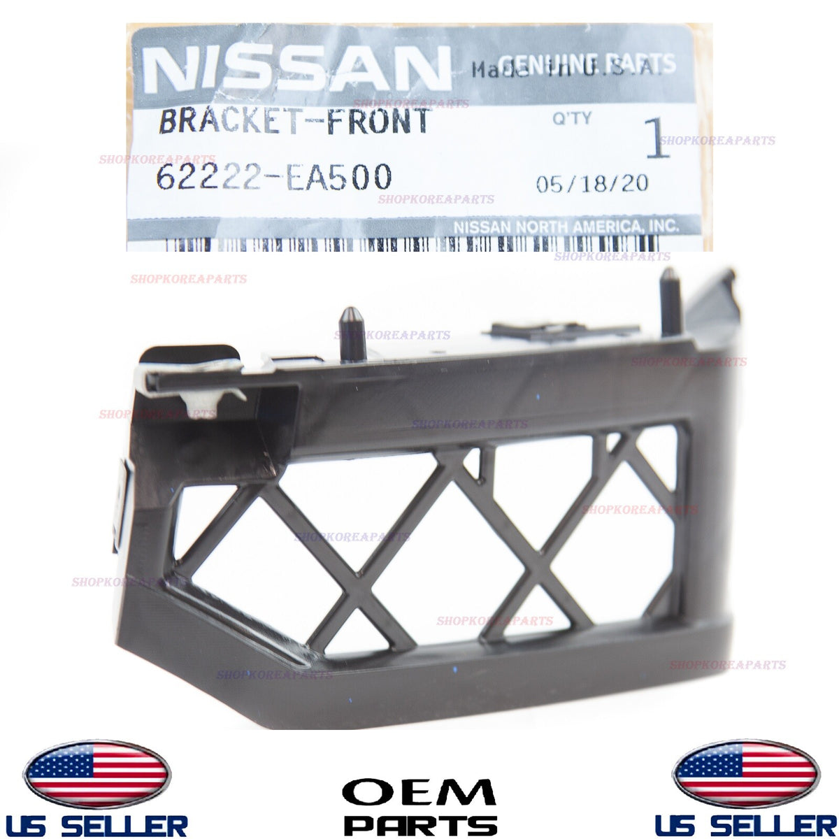 GENUINE Bumper Front Bracket Passenger Side OEM Pathfinder 05-12 Frontier 05-21