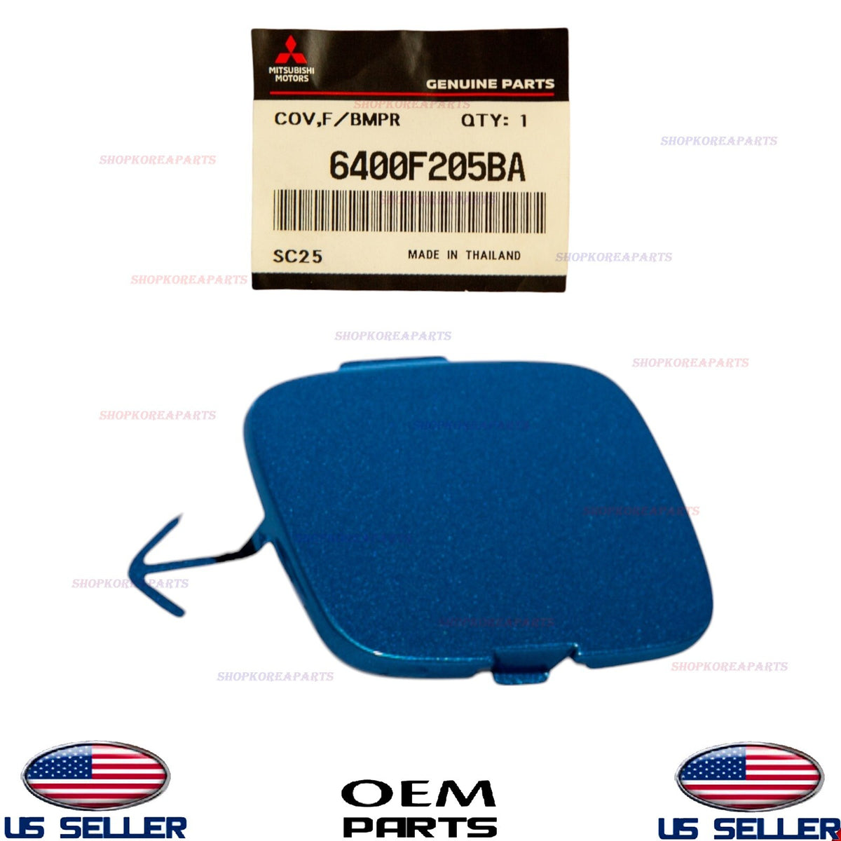 GENUINE Front Bumper Tow Eye Hook Cap Cover BLUE ⭐OEM⭐ Mirage G4 2017-2020