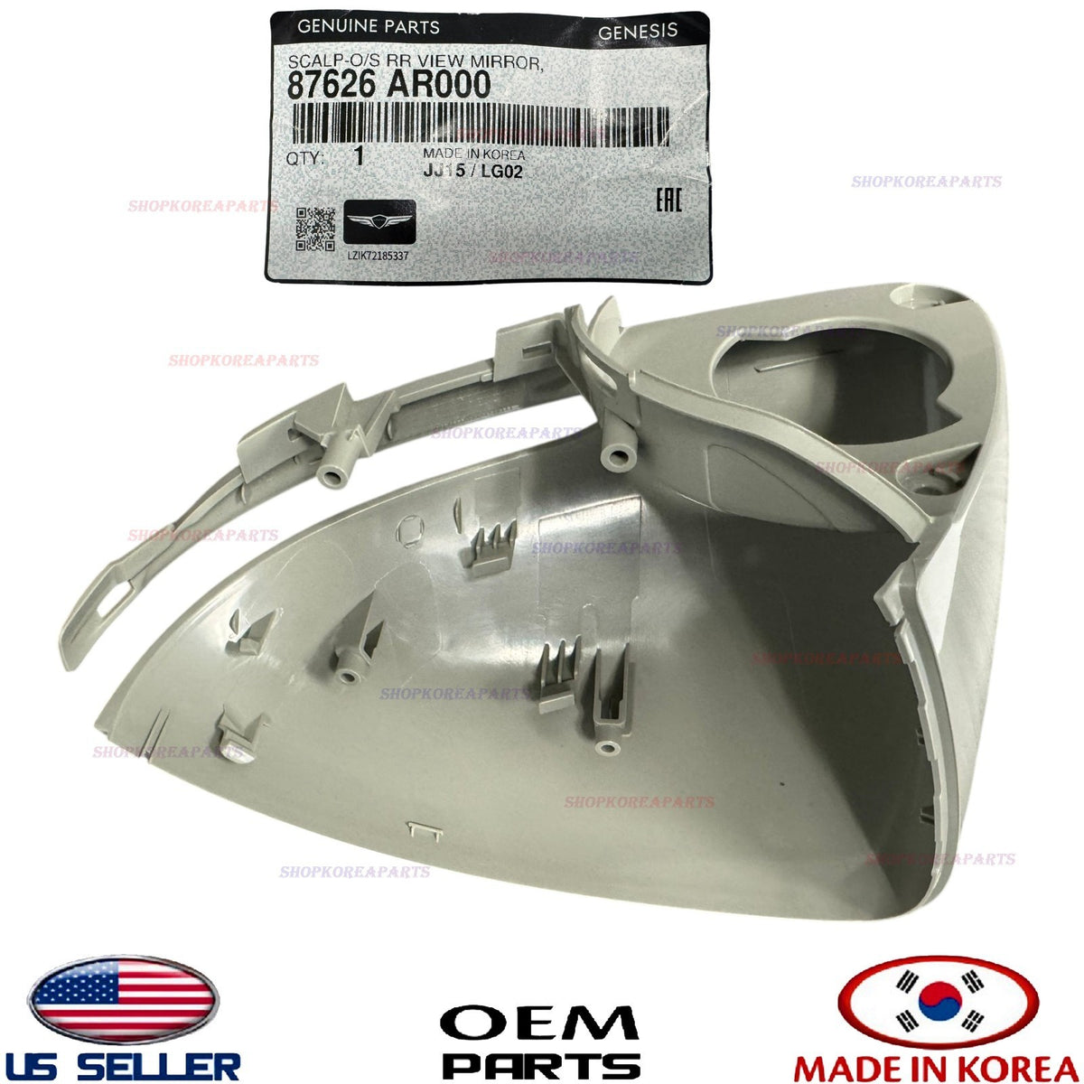 GENUINE OEM RIGHT Passenger Side Mirror Cover Cap 2022-2026 Genesis GV70